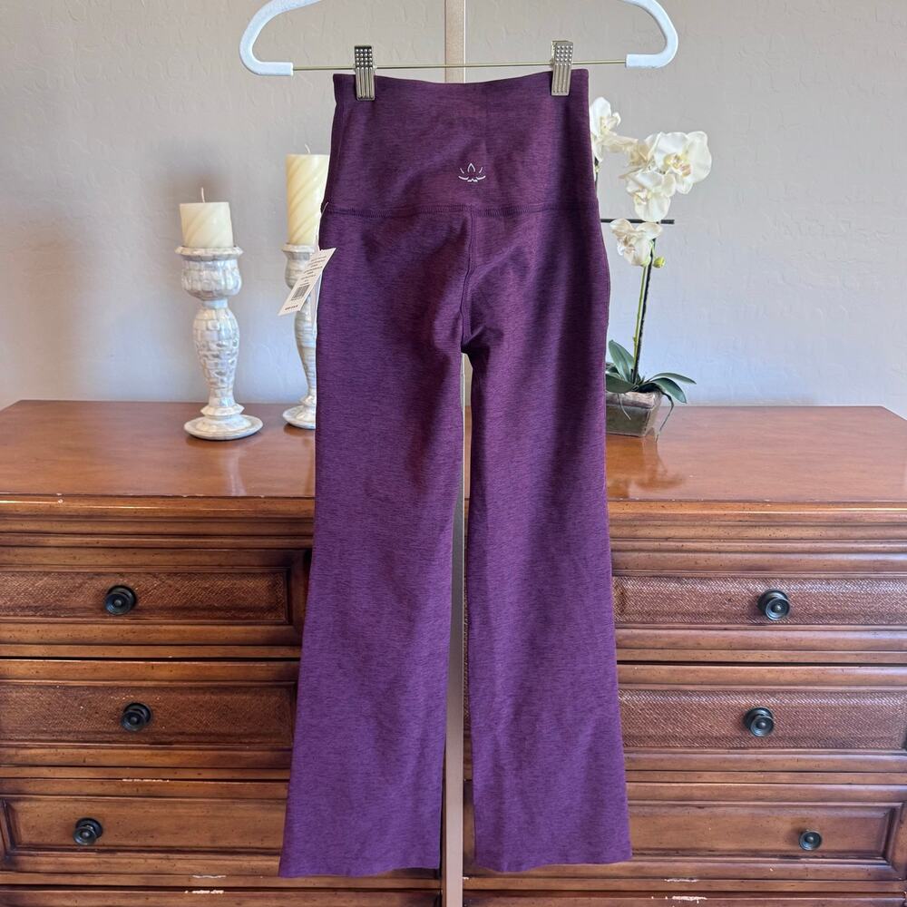 Beyond Yoga Spacedye Practice Pocket Bootcut Pants Burgundy Heather XS/S NWT - Picture 6 of 13
